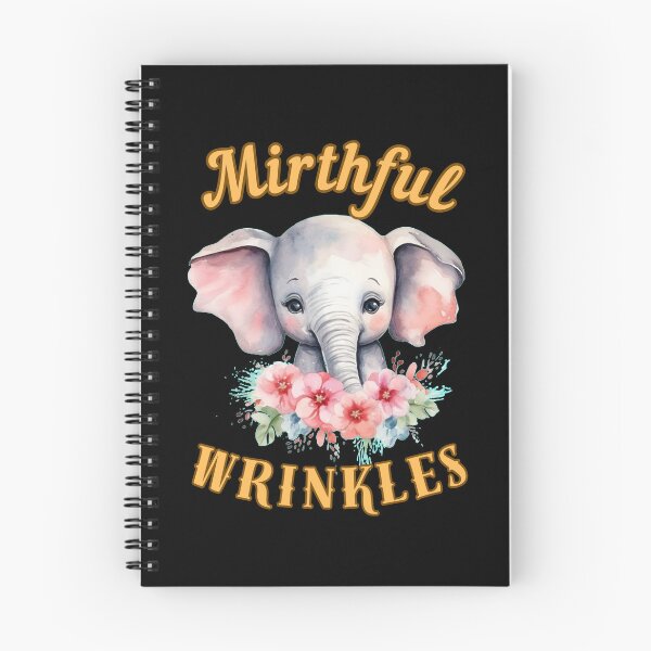 Item preview, Mirthful Wrinkles. watercolor elephant designed and sold by ElephantVibes.