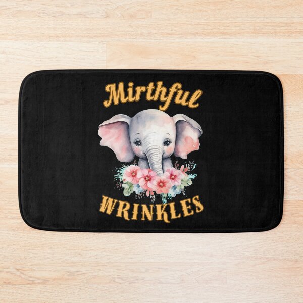 Item preview, Mirthful Wrinkles. watercolor elephant designed and sold by ElephantVibes.