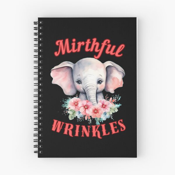 Item preview, Mirthful Wrinkles. happy elephant designed and sold by ElephantVibes.