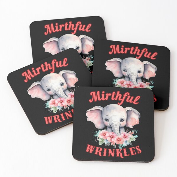 Item preview, Mirthful Wrinkles. happy elephant designed and sold by ElephantVibes.