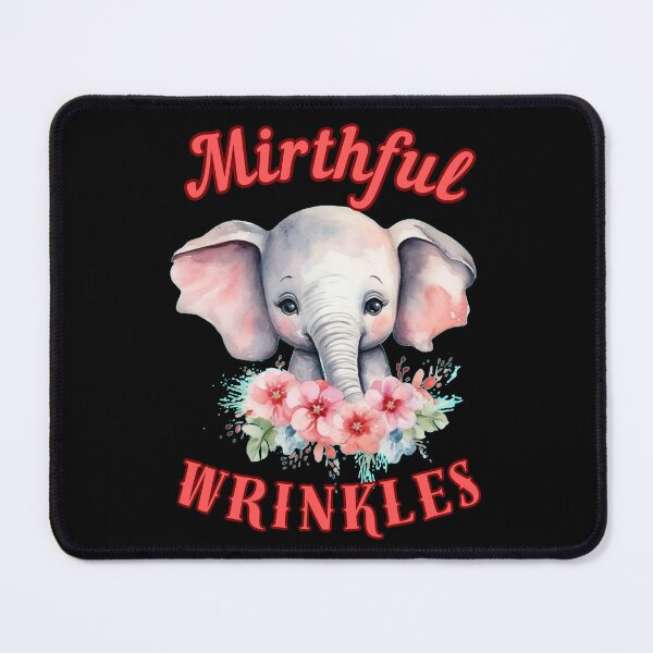 Item preview, Mirthful Wrinkles. happy elephant designed and sold by ElephantVibes.