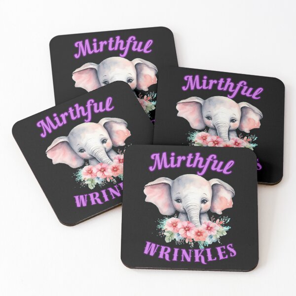 Item preview, Mirthful Wrinkles. elephant quote designed and sold by ElephantVibes.