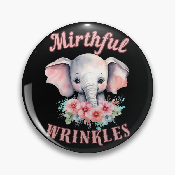 Item preview, Mirthful Wrinkles. Flower elephant designed and sold by ElephantVibes.
