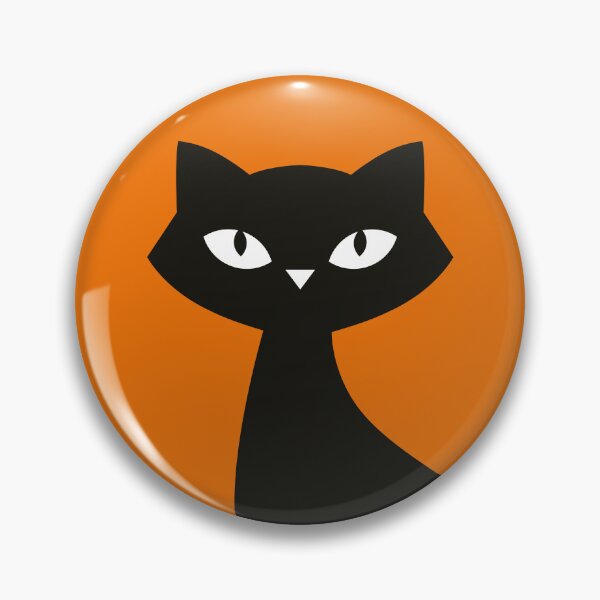 Item preview, Black Cat Orange Background designed and sold by TenebrousRose.