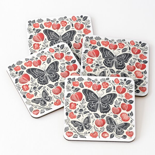 Item preview, Butterflies,apples and florals designed and sold by omerfdln34.
