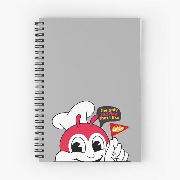 Item preview, JOLLIBEE PEEKING SPICY CHICKENJOY RED FLAG PINOY STICKER designed and sold by aydapadi.