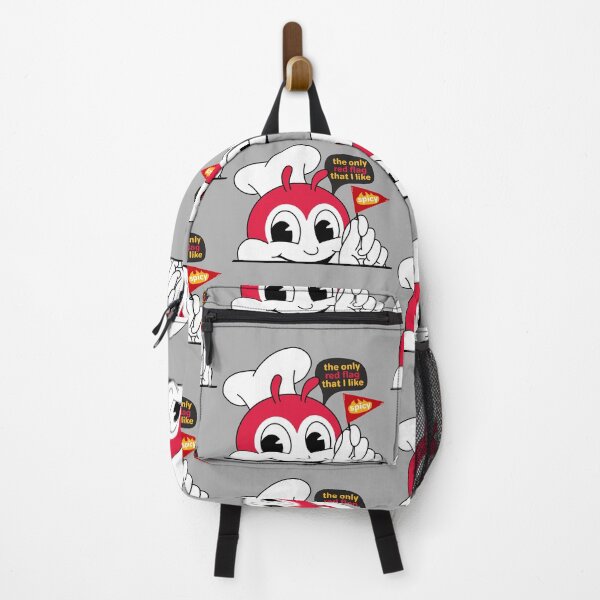 Item preview, JOLLIBEE PEEKING SPICY CHICKENJOY RED FLAG PINOY STICKER designed and sold by aydapadi.