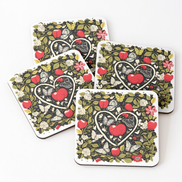 Item preview, Roses Butterflies Apples and Floral elements designed and sold by omerfdln34.