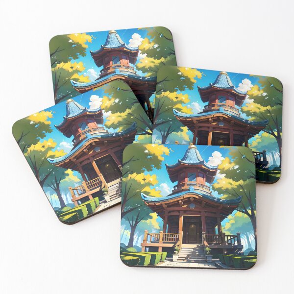 Item preview, Traditional Wooden Pagoda (Tō) and Temple (Tera) designed and sold by ZipperDragon88.