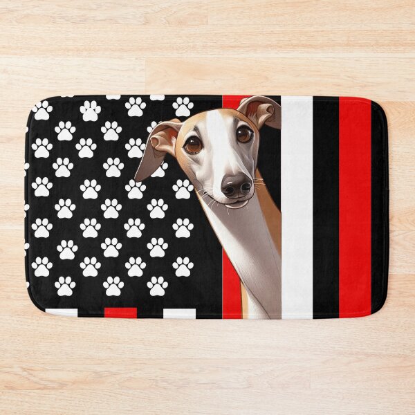 Artikelvorschau, Windhund späht hinter die amerikanische Flagge entworfen und verkauft von TheAnimalZ00.