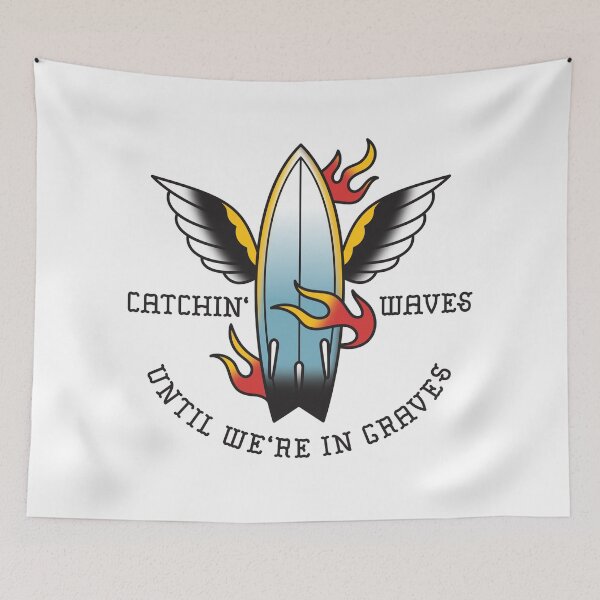 Item preview, Catchin' Waves Until We're In Graves designed and sold by deeebutter-.