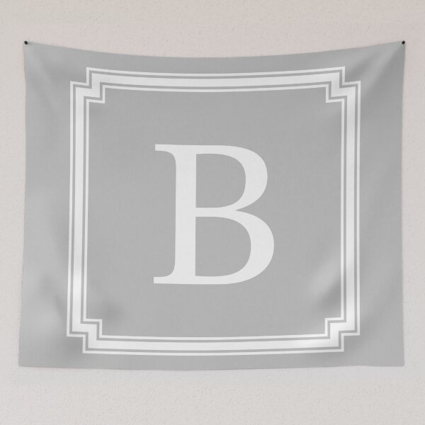 Item preview, Silver Gray Classy And Elegant Monogram B designed and sold by rewstudio.