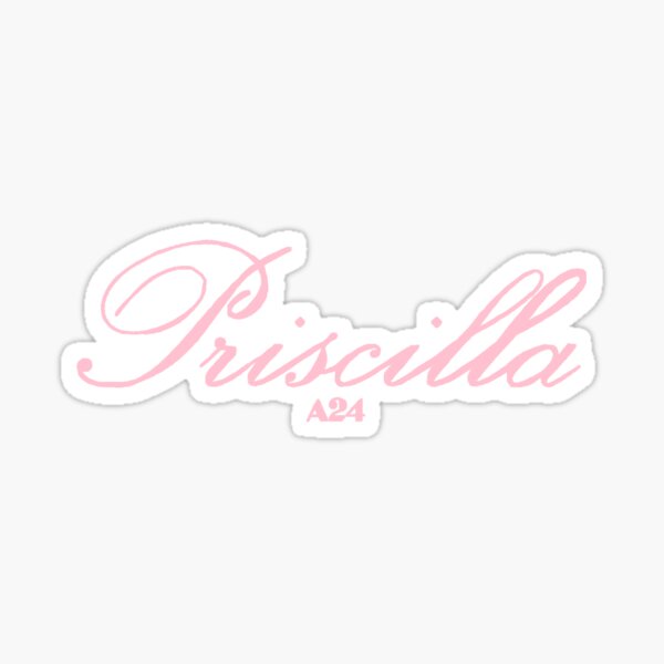Aperçu de l'œuvre Autocollant de film Priscilla A24 créée et vendue par azdesignsandall.
