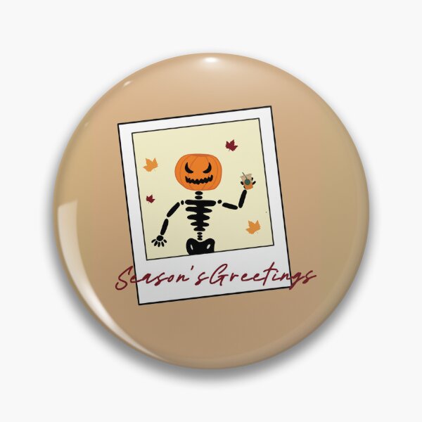 Item preview, Season's Greetings Pumpkin Polaroid designed and sold by blvckcatmagic.