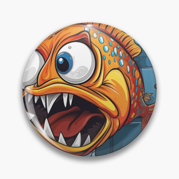 Item preview, "Clumsy Fish on Door Handle: Humorous Vector Graphic for Amusing Apparel on White Background" designed and sold by Huycao211.