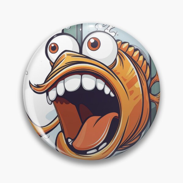 Item preview, "Clumsy Fish on Door Handle: Humorous Vector Graphic for Amusing Apparel on White Background" designed and sold by Huycao211.
