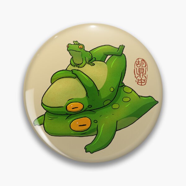 Item preview, cute frog stack family designed and sold by DingHuArt.