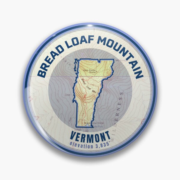 Item preview, Vermont Mountain Map - Bread Loaf Mountain designed and sold by Willz Designz.