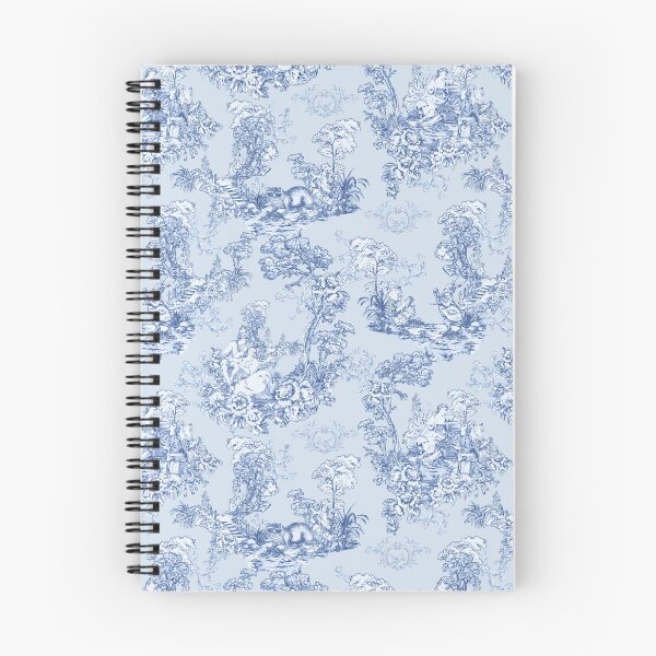Item preview, amante, conejo, mapaches, bosque, Toile de Jouy, papel tapiz, jardín, paisaje, botánico, criatura, chinoiserie, azul y blanco designed and sold by letsgow8th.