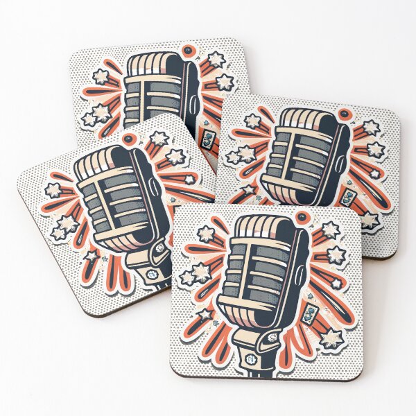 Item preview, Sparkling Classic Microphone & Tap Shoe Prints designed and sold by NiftyWrx.