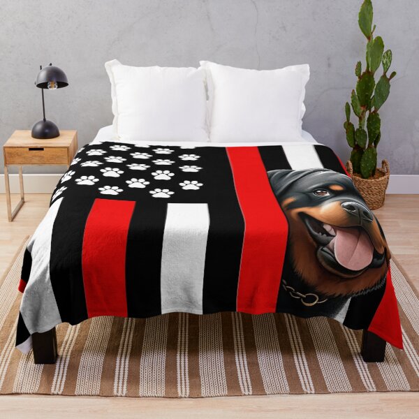 Item preview, Rottweiler Peeking Behind The American Flag designed and sold by TheAnimalZ00.