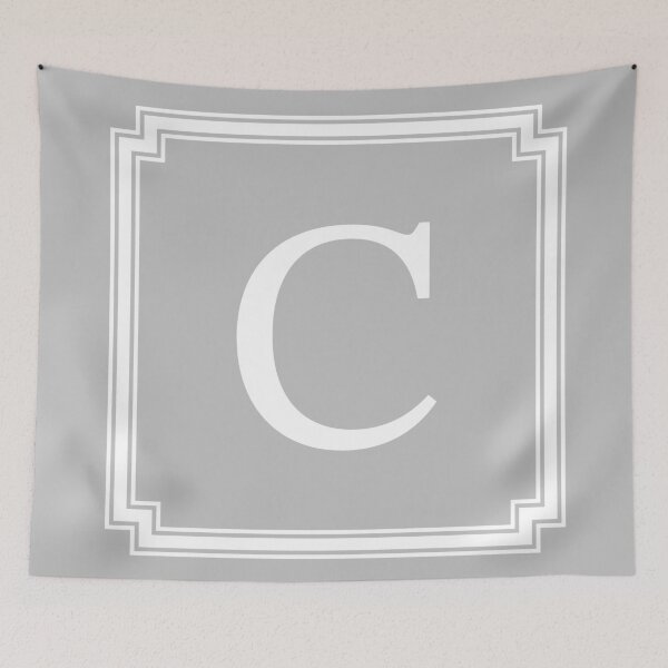 Item preview, Silver Gray Classy And Elegant Monogram C designed and sold by rewstudio.