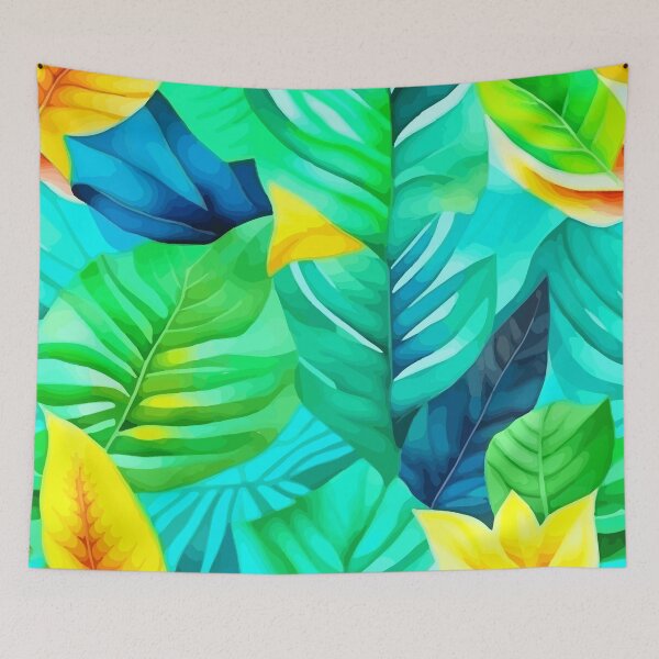 Item preview, Watercolor tropical leaves designed and sold by Grypis.