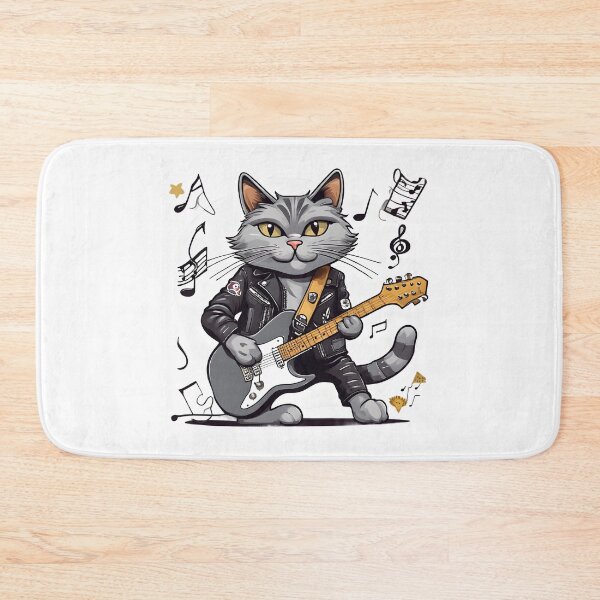 Item preview, Rockstar Cat guitar solo designed and sold by Vibes-vintage.