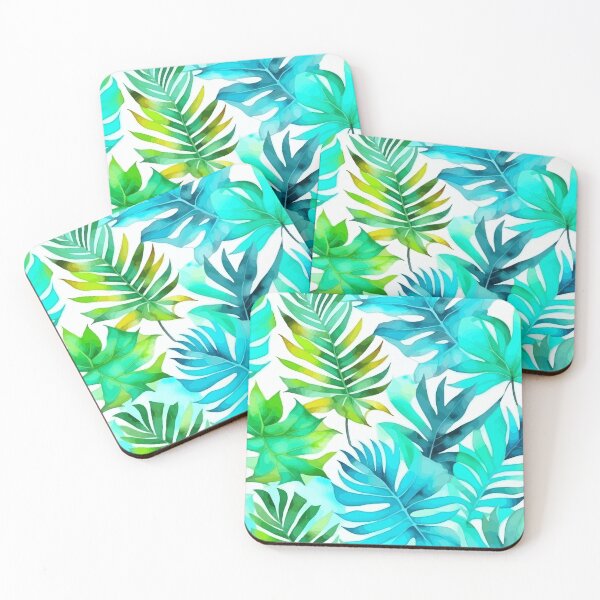 Item preview, Watercolor tropical leaves designed and sold by Grypis.