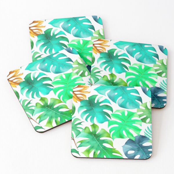 Item preview, Watercolor tropical leaves designed and sold by Grypis.