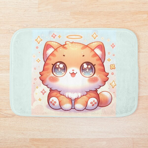 Item preview, Whiskerpuff - lindo gatito de dibujos animados designed and sold by CuddlesCartoons.