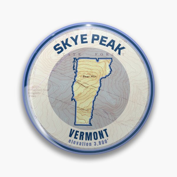 Item preview, Vermont Mountain Map - Skye Peak designed and sold by Willz Designz.