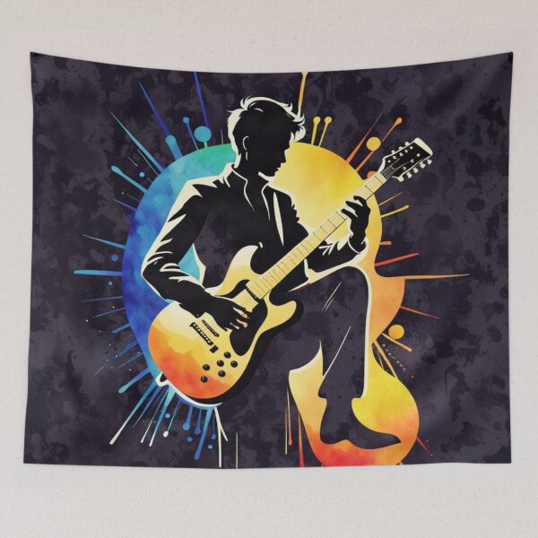 Item preview, Guitar Player Logo designed and sold by Gabriela McDaniel.