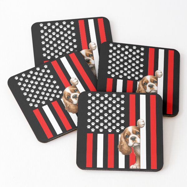 Artikelvorschau, Cocker Spaniel späht hinter die amerikanische Flagge entworfen und verkauft von TheAnimalZ00.