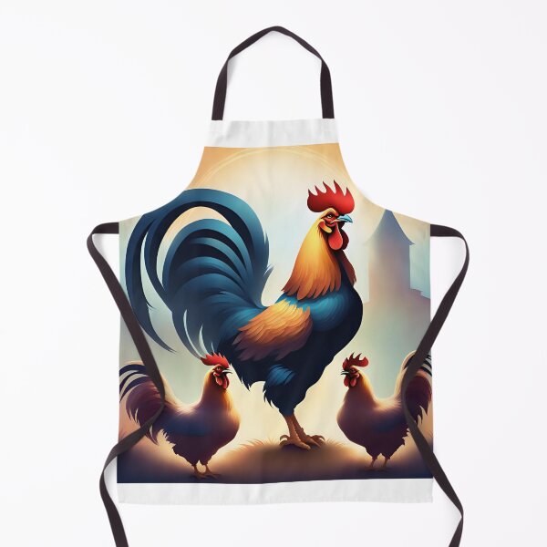 Item preview, a rooster crows in front of his chickens designed and sold by janjacbu.
