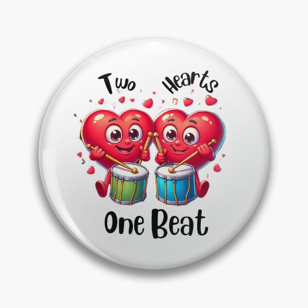 Artikelvorschau, Two Hearts One Beat - Schlagzeuger entworfen und verkauft von Kate Juergens.