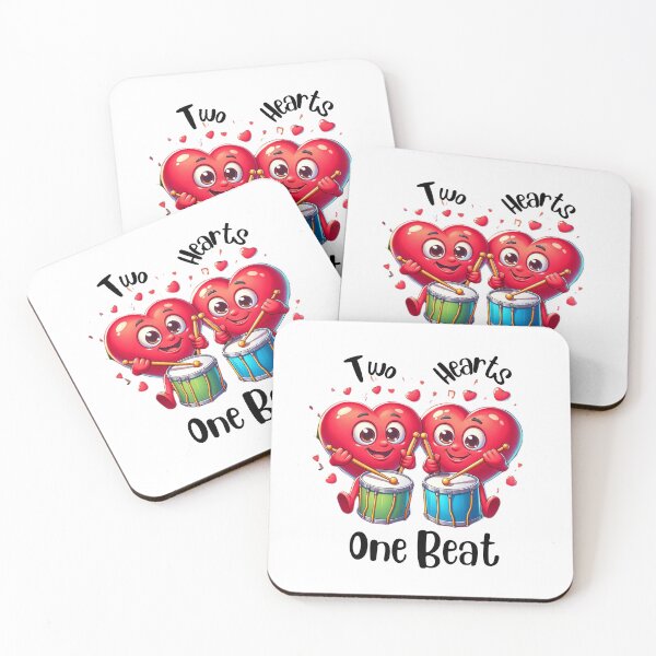 Artikelvorschau, Two Hearts One Beat - Schlagzeuger entworfen und verkauft von Kate Juergens.