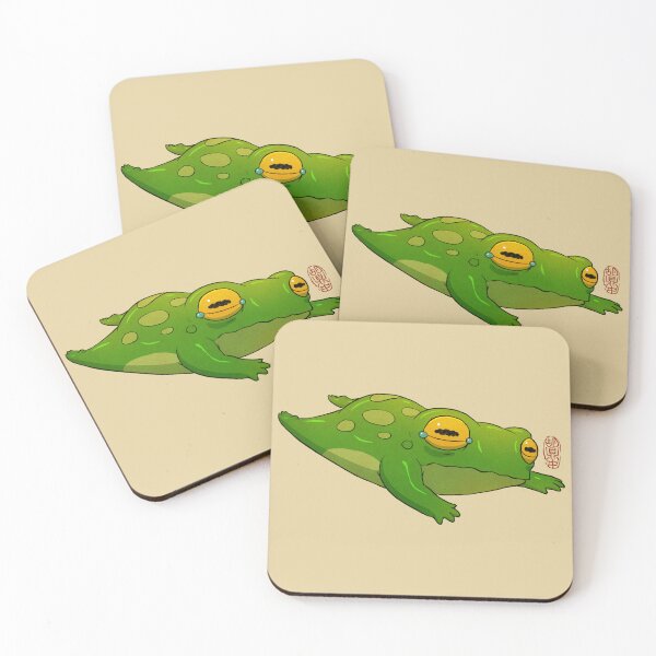 Item preview, cute crying frog designed and sold by DingHuArt.