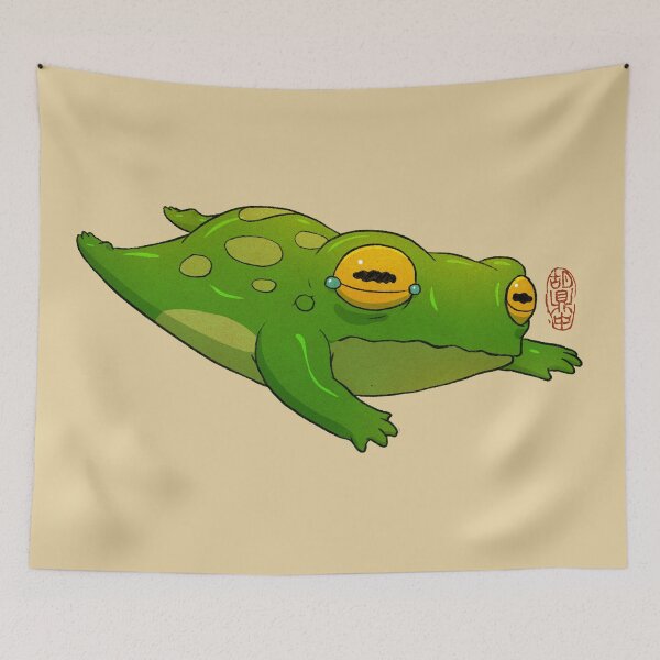 Item preview, cute crying frog designed and sold by DingHuArt.