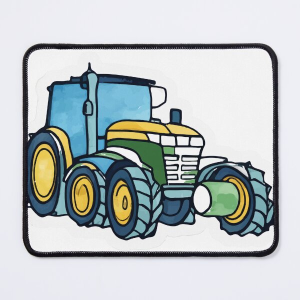 Artikelvorschau, Aquarell-Traktor im Hirtenfeld entworfen und verkauft von NiftyWrx.