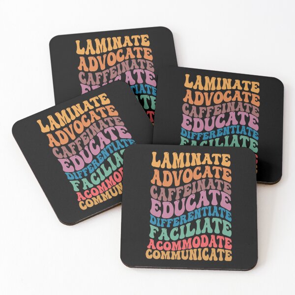 Item preview, Laminate Advocate Caffeinate Educate designed and sold by CORJIDOG-ART.