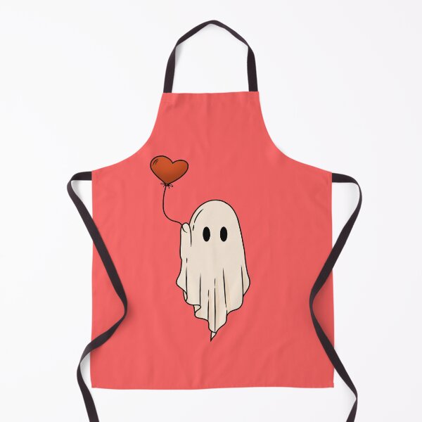 Item preview, Cute Ghost With Heart Balloon Valentines Day designed and sold by ArtMeetsPizza.