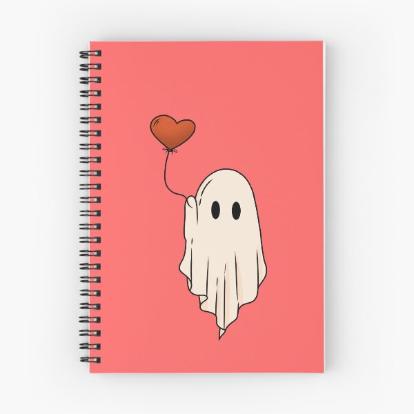 Item preview, Cute Ghost With Heart Balloon Valentines Day designed and sold by ArtMeetsPizza.