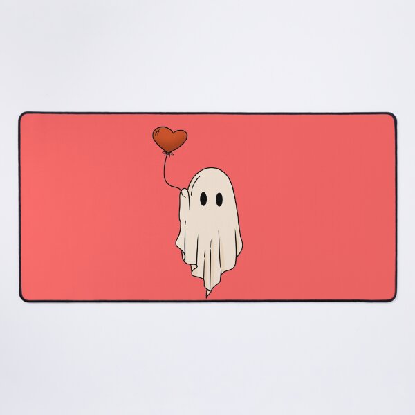 Item preview, Cute Ghost With Heart Balloon Valentines Day designed and sold by ArtMeetsPizza.