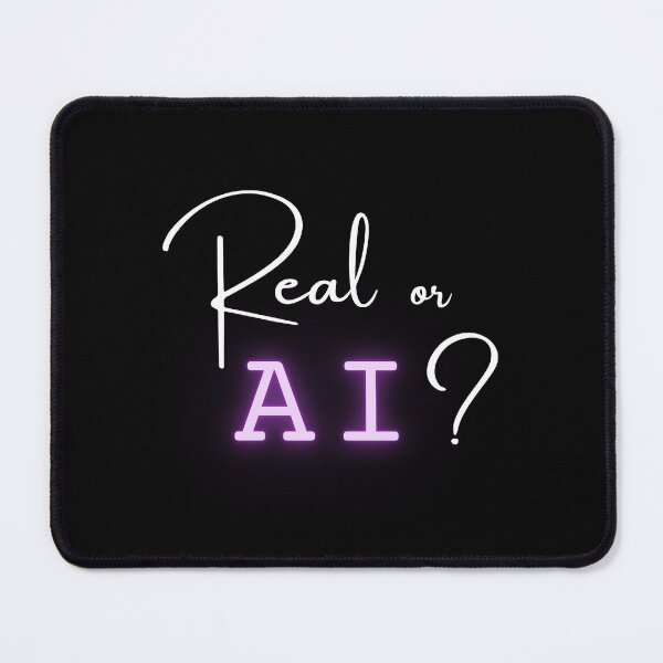 Item preview, Real or AI? (purple) designed and sold by ProjectLui.