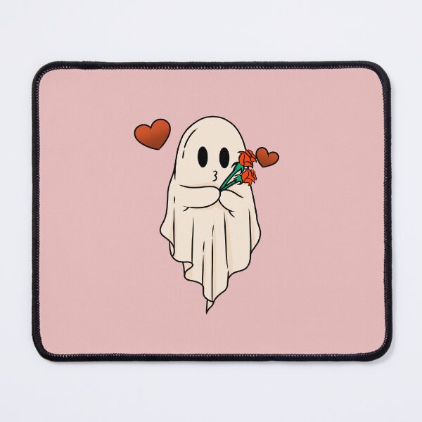 Item preview, Cute Ghost With Roses Valentines Day designed and sold by ArtMeetsPizza.