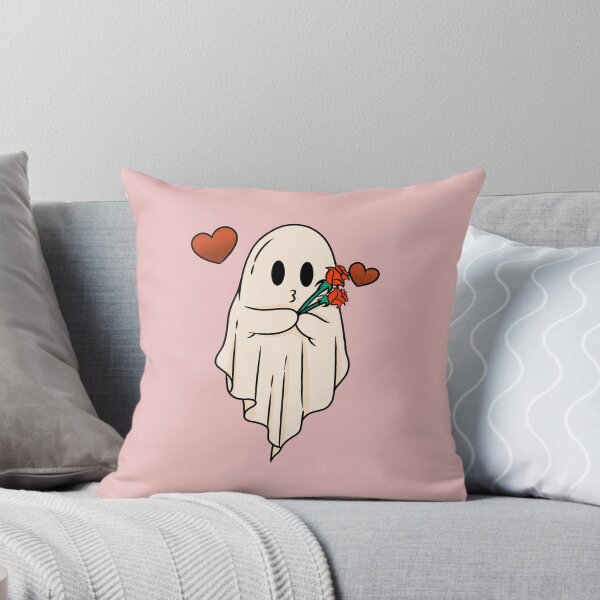 Item preview, Cute Ghost With Roses Valentines Day designed and sold by ArtMeetsPizza.