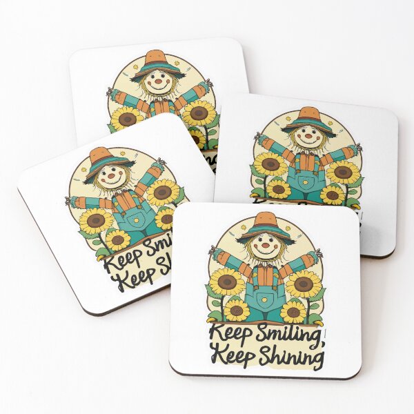 Item preview, Cheerful Scarecrow & Sunflowers – Keep Smiling, Keep Shining designed and sold by NiftyWrx.