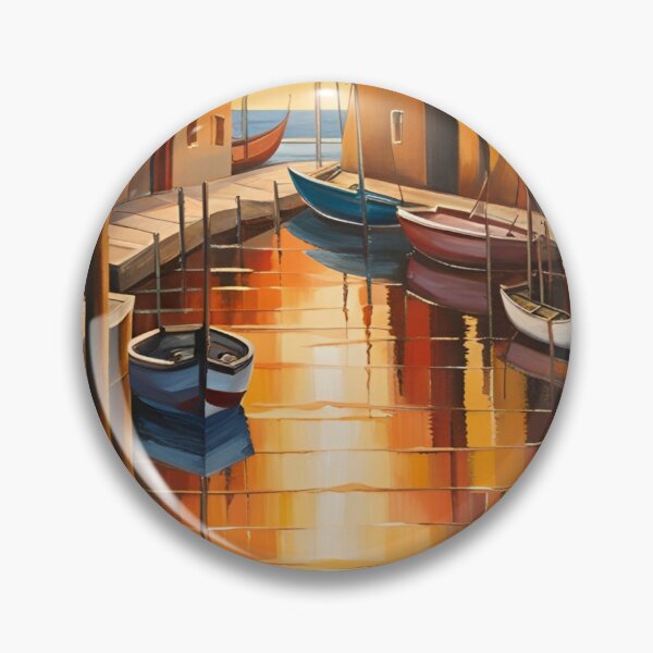 Item preview, pintura atardecer en el muelle designed and sold by norachiang.