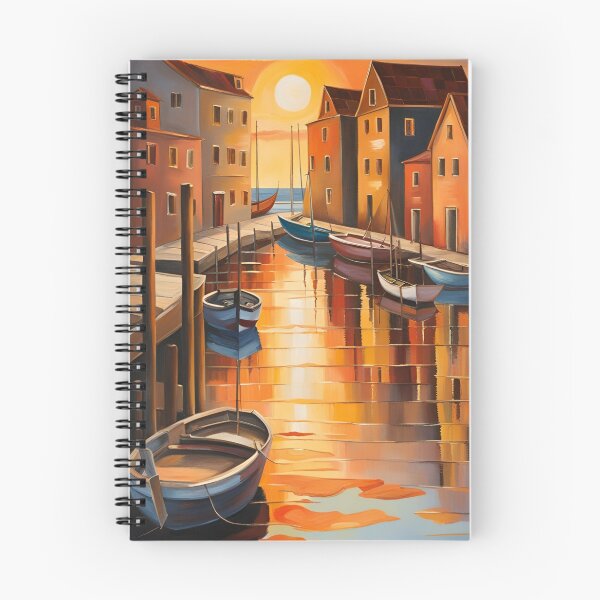 Item preview, pintura atardecer en el muelle designed and sold by norachiang.